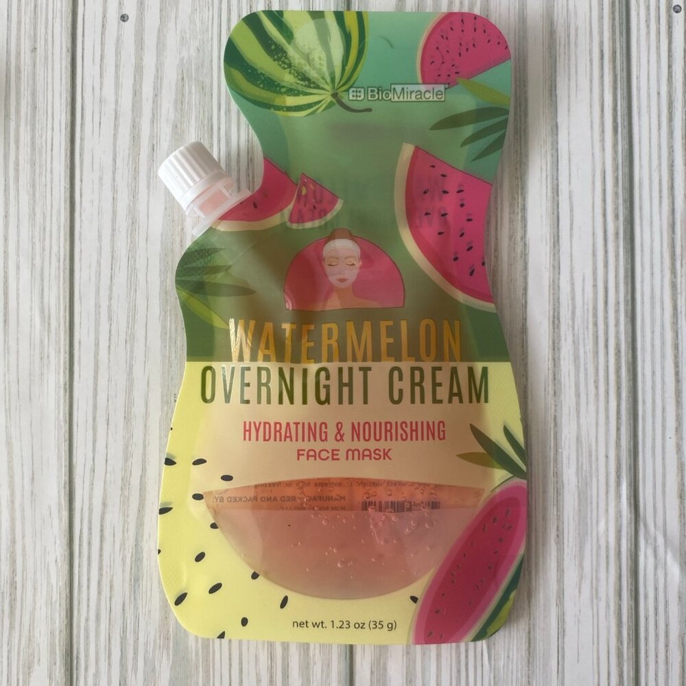 3/$10  Watermelon Overnight Cream Face Mask